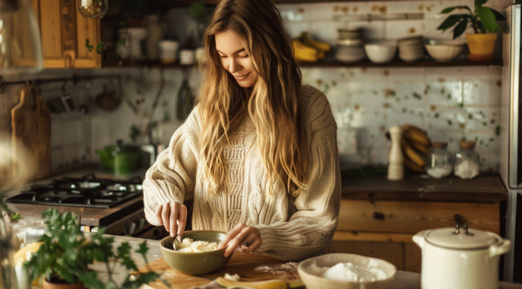 About me 2 u6172223261 A cozy warmly lit kitchen with a rustic homely at 06188420 35d7 4297 af23 073fea7346c9 1 1