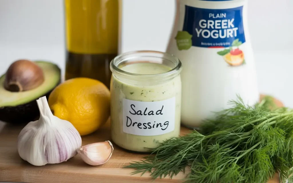 Benefits & Nutrition of Low‑Sodium Dressings 2 a realistic kitchen scene with a small g AZmZ4PBwQiaQ0Rl7MUuTnQ ic6ZK3X Q CNOFzeYZUbjw