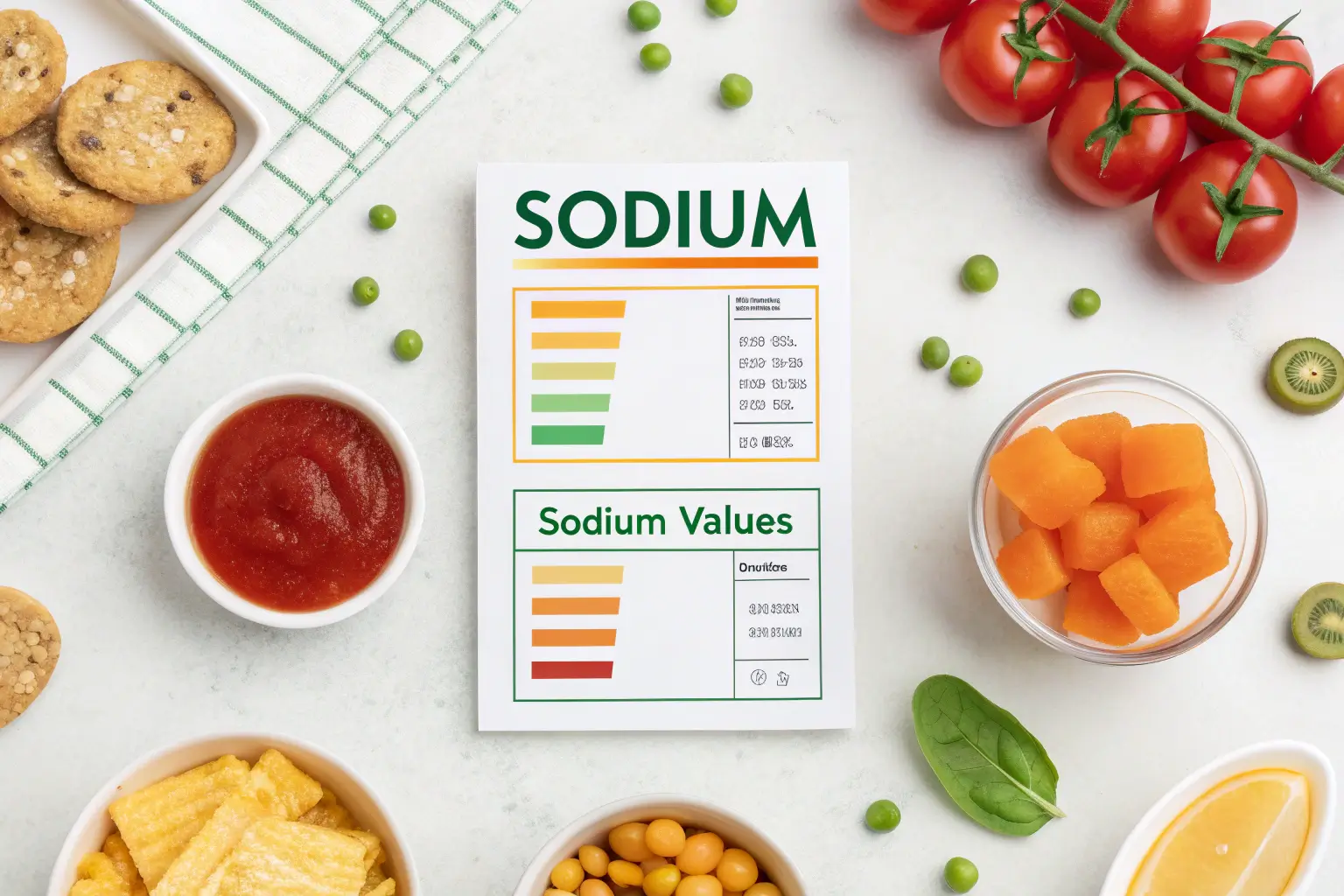 Interpreting the Sodium Line on Nutrition Labels 1 Homemade dressing ingredients next to packaged bottle with label