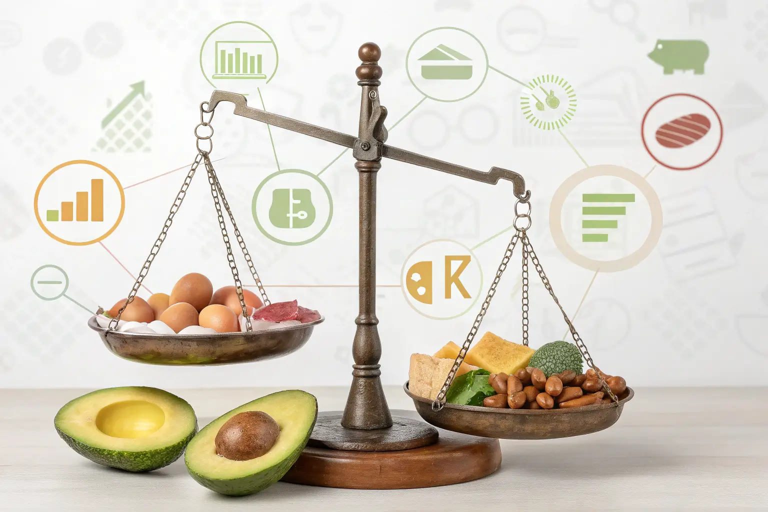 Keto and Sodium: Why You Need More Salt Than You Think 1 Keto meal with eggs, avocado, and sea salt in a dish